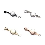SYGY 4 Pcs Gold tone and Silver Tone, Rose gold, Black magnetic jewelry clasps