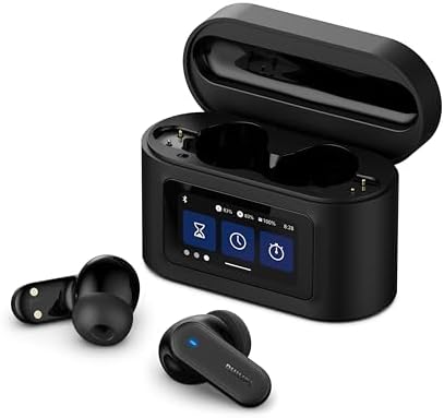 TAT6100BK True Wireless In-Ear Kopfhörer mit Smart-Ladecase – Noise Cancelling, 4 Mikrofone, dynamischer Bass, 28 Std. Laufzeit, Bluetooth 5.4, IPX5, Touch-Steuerung – Schwarz