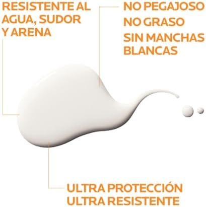 La Roche Posay Spray Invisible, Protector Solar con SPF50+, Apto para Piel Sensible, Previene el Estrés Oxidativo, Resistente al Agua, al Sudor y a la Arena, Fórmula con Agua Termal, Anthelios, 200 ml