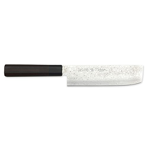 Damascus Nakiri with Nickel Warikomi by Kikuichi Cutlery