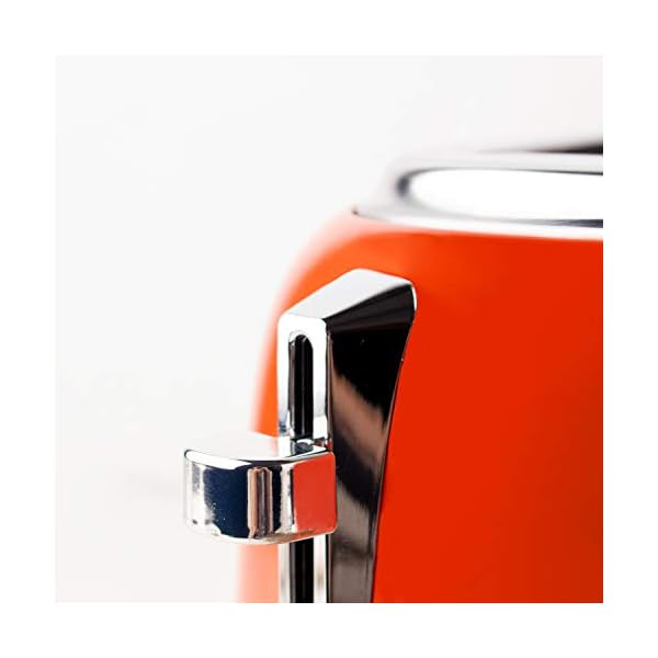 Haden-Jersey-Toaster--Electric-Stainless-Steel-Toaster-Four-Slice-Marmalade-CE45-NOT-RED Haden Jersey 4 Slice Orange Toaster – Electric Stainless-Steel Retro Toaster - Variable Browning Control - Reheat and…