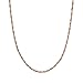 Honolulu Jewelry Company 14K Solid Rose Gold Singapore Twisted Curb Chain 16