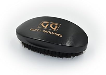 Gents Grooming Curved 360 Waves Brush | 100% boar bristle | Schima Superba Wood | Hair and beard brush