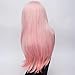 Kadiya Medium Length Gradient Pink Lovely Girls Anime Cosplay Costume Play Synthetic Wigs with Bangs