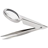 Tick Remover Tweezers - Tick Removal Tool for Dogs, Cats, Humans with Magnifying Glass