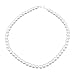 uxcell Pearl Necklace, Faux Pearl Choker Necklace Round Beads for Women, 43cm Long Imitation Pearl Metal Clasp Wedding Bridal Costume for Bridesmaid Jewelry Gifts, White
