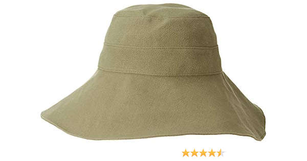 Oversized Brim Fabric Bucket Hat 