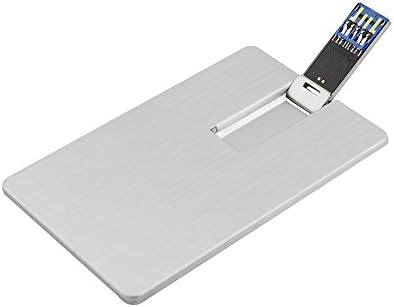 Usbkingdom 8GB USB 3.0 Flash Drive Super Speed Metal Silver Credit Card Bank Card Shape Pendrive Memory Stick Pen Thumb Drive