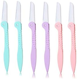 Eyebrow Razor and Face Razor for Women and Men, Trimming and Shaping Eyebrows Pack of 6