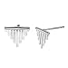 Boma Jewelry Sterling Silver Triangle Geometric Stud Earrings