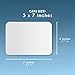 200 Pack Blank Cardstock DIY Greeting Cards, Round Corners, Postcards, Glossy Finish (Laser Printer Use Only) 215gsm, 80lb, 5 x 7 Inches