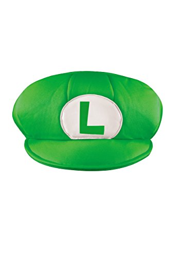 Disguise Men's Nintendo Super Mario Bros.Luigi Adult Hat Costume Accessory