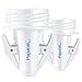 Papablic Breastmilk Storage Bag Adapters for Spectra S1 S2, Avent Comfort Wide Mouth Flanges to Pump into Lansinoh, NUK breastmilk Storage Bag