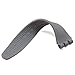 Silver Plated Stainless Steel Buckle Waterproof Silicone Rubber Watch Strap Watch Band (19mm, Grey)