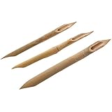 COMIART 3 Pcs Double Head Hard Strong Bamboo Reed Pens Pottery Ceramic Shaping Tools Polymer Clay Tool