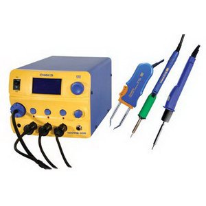 Hakko Rework Station, 3-Port, FM-206, 120VAC