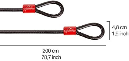 EVEREST FITNESS Cable Antirrobo Universal de Acero Revestido en ...