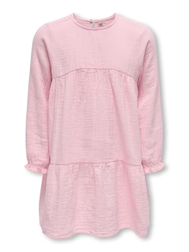 Kids mini girl Mädchen Kmgthyra Life Ls A-Sh Dress AOP WVN Noos, Roseate Spoonbill, 128 cm