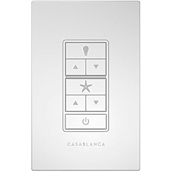 Casablanca 99195 Fan Light Wall Remote Control White Amazon Com