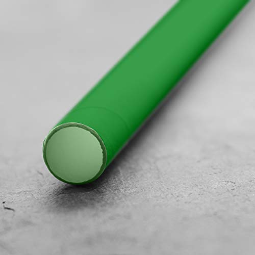LAGETTO Jumbo Trinkhalme Papier XXL Ø: 8 mm Länge: 250 mm Cocktail Strohhalme Papierstrohhalme Papiertrinkhalme (Grün… – Bild 4