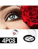 3D Magnetic Eyelashes by HOBO, Reusable False Eyelashes for Natural Look (4 Pieces), No Glue Required Fake Mink Lashes