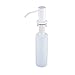 Hiendure Stainless Steel Sink Soap Dispenser Large Capacity 13 OZ Bottle for Easy Installation Well Built and Sturdy Countertop Soap Dispenser, White Painting