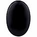 Rockcloud Oval Worry Stones,Palm Pocket Energy Stone,Healing Crystal with Velvet Bag,Black Obsidian