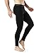 Tesla TM-YUP43-KLB_Medium Men's Emboss Pants Thermal Wintergear Compression Baselayer Sports Leggings YUP43