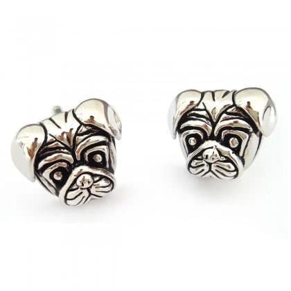 Ashton and Finch Pug Dog Cufflinks For Men Novelty Dog Gifts Idea