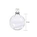 60mm Clear Glass Ball Christmas Ornaments Set of 12 (Clear, 60mm(Pack of 12))
