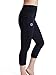 Zaggora Hot Pants Foldover Capri-Black-Weight Loss Capris, Black, X-Large