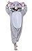 Newcosplay Unisex Children Elephant Pyjamas Halloween Kids Onesie Costume (125, Grey Elephant)