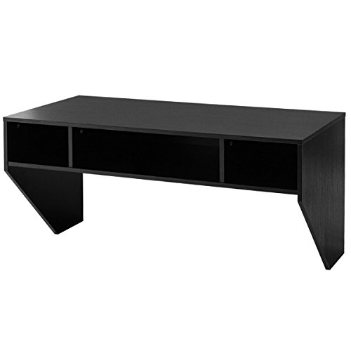 Wall Mounted Floating Computer Table Sturdy Desk Home Office Furni Storag Shelf