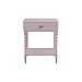 DHP Evin Chic Nightstand with Drawer, Small Organizer, Bedroom Furniture, Pink