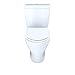 TOTO CST412MF.01 Aquia Dual Flush Elongated Two-Piece Toilet, 1.6GPF & 0.9GPF, Cotton White