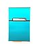 Keklle Brushed Aluminum Cigarette Case, Hard Box and Holder with Solid Magnetic Flip Top Closure (King Size) (Blue)
