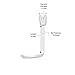 Lavari 14K Gold 1.3mm .01 Carat Genuine Diamond Nose Ring Curve Stud Twist Screw 22 Gauge White and Yellow Gold