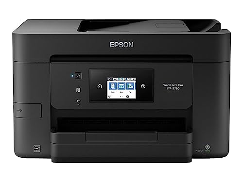 Epson WorkForce Pro WF-3720 Wireless All-in-One Color Inkjet Printer, Copier, Scanner with Wi-Fi Direct, Amazon Dash Replenishment Ready