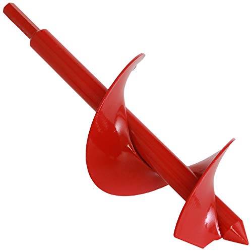 Auger Drill Bit for Planting Bulbs, Seedlings, 3.0” x 9” Garden Auger