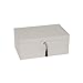 Brouk & Co Women's Stackable Lacquer Jewelry Box and Tray 12”X7 1/8”X 5 1/8” Silver