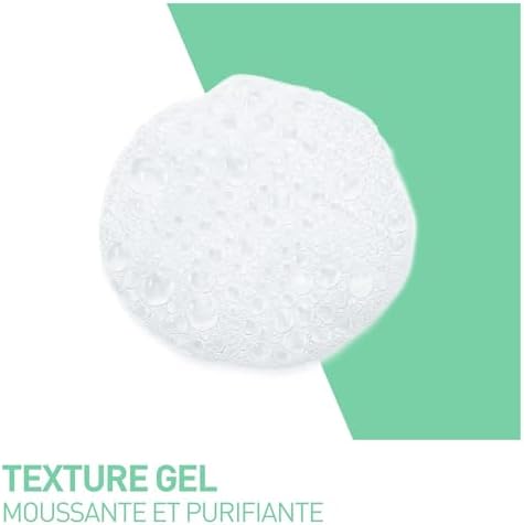 - Gel Moussant, Nettoyant visage Doux Purifiant, Texture Gel Moussant, Hydratation et Elimination de l'Excès de Sébum, Céramides et Acide Hyaluronique, Peaux Normales à Mixtes, Sans Parfum