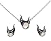 Bioworld Disney Maleficent Jewelry Necklace and Earrings Set