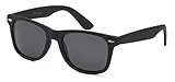 5Zero1 80's Classic Vintage Retro Wayfarer Fashion Korean Style Fun Pattern Sunglasses (Polarized Matte Black)