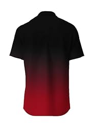 LuckLemocor Gradient Red Hawaiian Shirt for Men