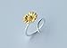 Helen de Lete Sunflower Vine Sterling Silver Open Ring
