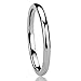 2MM Titanium Womens Rings High Polished Classy Domed Comfort Fit Wedding Bands