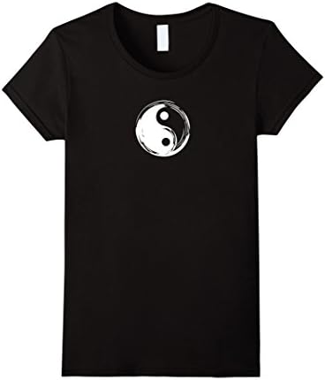Women's Yin Yang T Shirt | Namaste Yoga Clothes XL Black