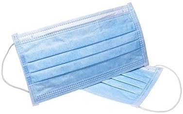 100 Pack Disposable Protective Surgical Masks - Face Mask for Germs, Dust, Smoke, and Pollen Outdoor
