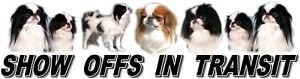 Japanese Chin Show Off Car Window Sticker