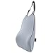Lumbar Support Pillow for Car - Back Support for Medium to Large Vehicles - Soft Memory Foam Car Seat Cushion for Back Pain Relief - Dual Adjustable Straps Securely Fixed Car Lumbar Support -Gray